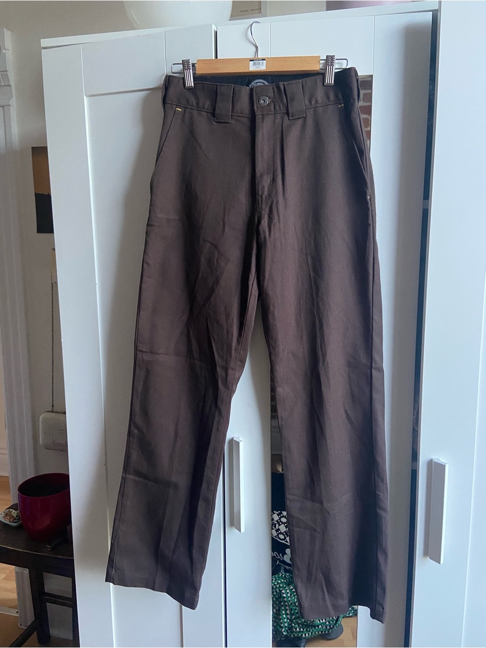 Dickies Classic Straight-Leg Pants in Dark Brown